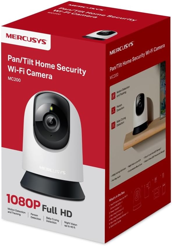 MERCUSYS MC200 MC200 · Pan & Tilt 360°